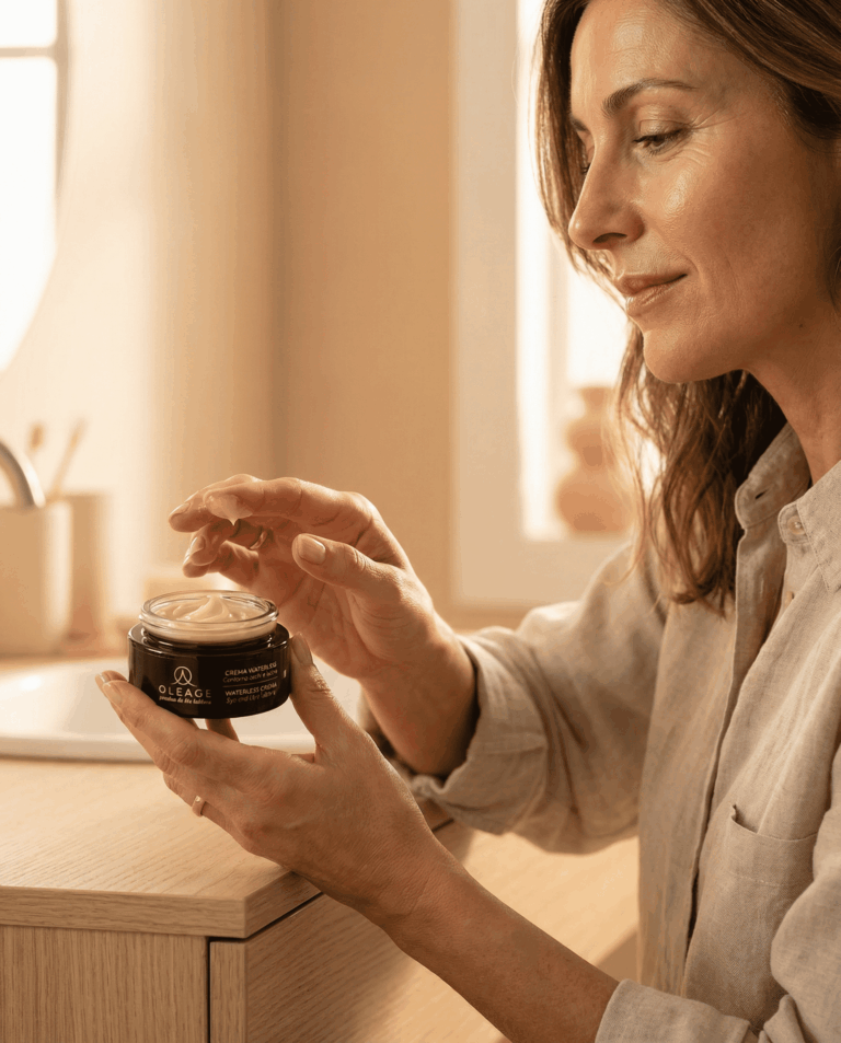 Crema Contorno Occhi e Labbra Classic Ristrutturante Waterless Oleage 4