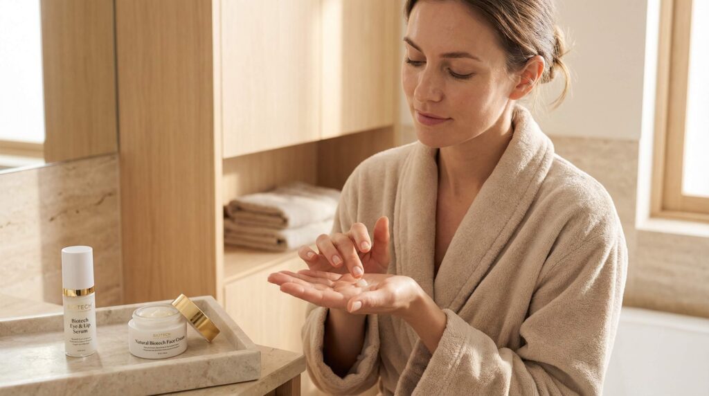 routine naturale di idratazione del viso